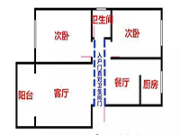 入戶門正對著衛(wèi)生間，客人來了太尷尬了